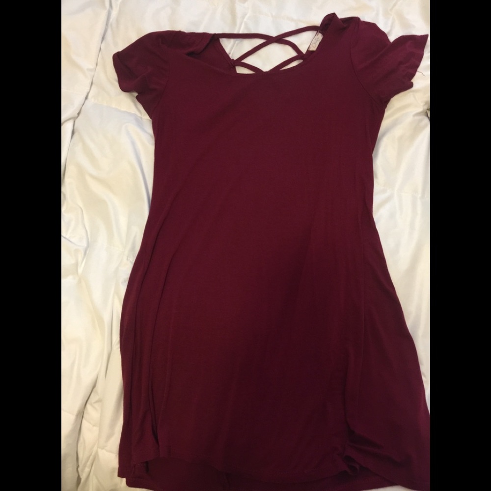 Cross back dress